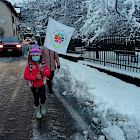 A scuola a piedi,anche quando nevica
